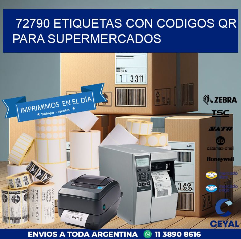 72790 ETIQUETAS CON CODIGOS QR PARA SUPERMERCADOS