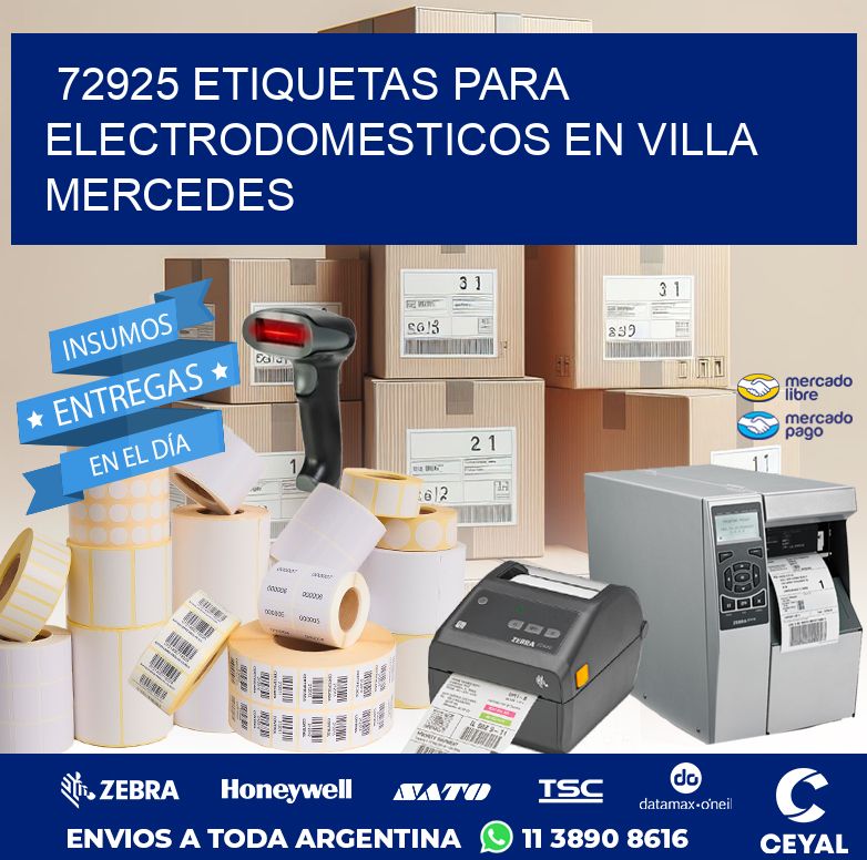 72925 ETIQUETAS PARA ELECTRODOMESTICOS EN VILLA MERCEDES