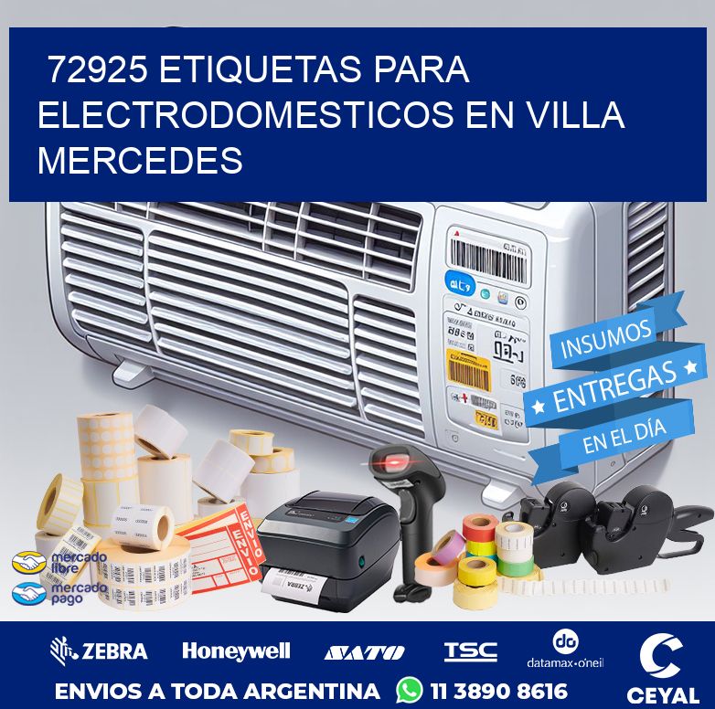 72925 ETIQUETAS PARA ELECTRODOMESTICOS EN VILLA MERCEDES