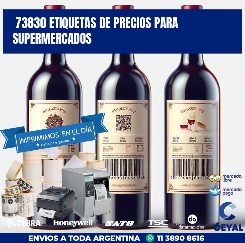 73830 ETIQUETAS DE PRECIOS PARA SUPERMERCADOS