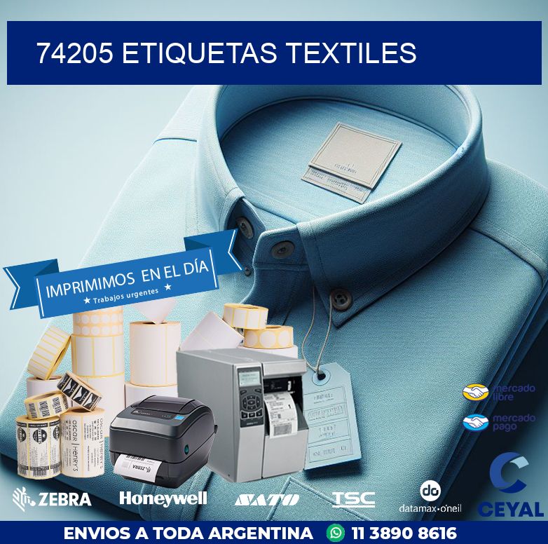 74205 ETIQUETAS TEXTILES