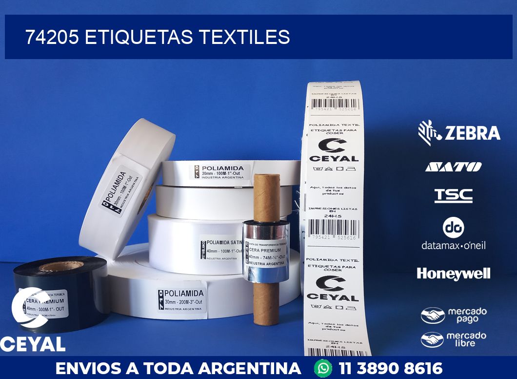 74205 ETIQUETAS TEXTILES