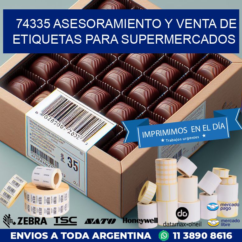 74335 ASESORAMIENTO Y VENTA DE ETIQUETAS PARA SUPERMERCADOS