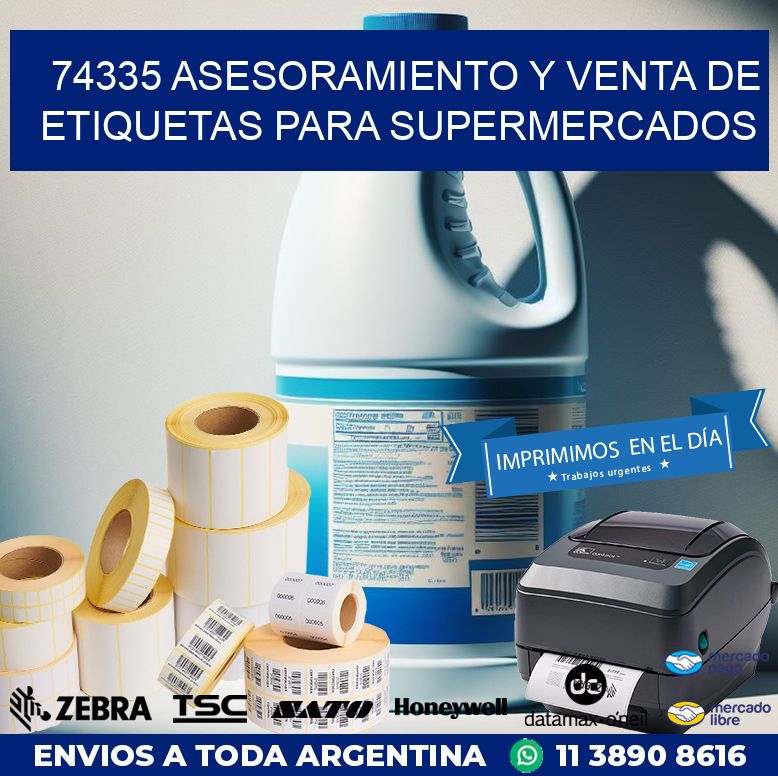 74335 ASESORAMIENTO Y VENTA DE ETIQUETAS PARA SUPERMERCADOS