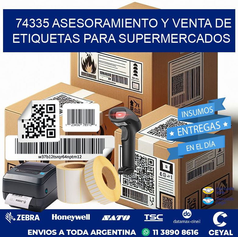 74335 ASESORAMIENTO Y VENTA DE ETIQUETAS PARA SUPERMERCADOS