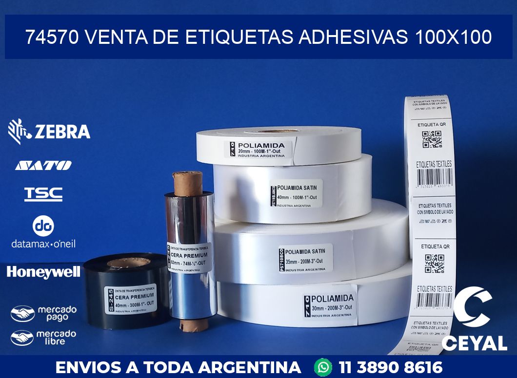 74570 VENTA DE ETIQUETAS ADHESIVAS 100X100