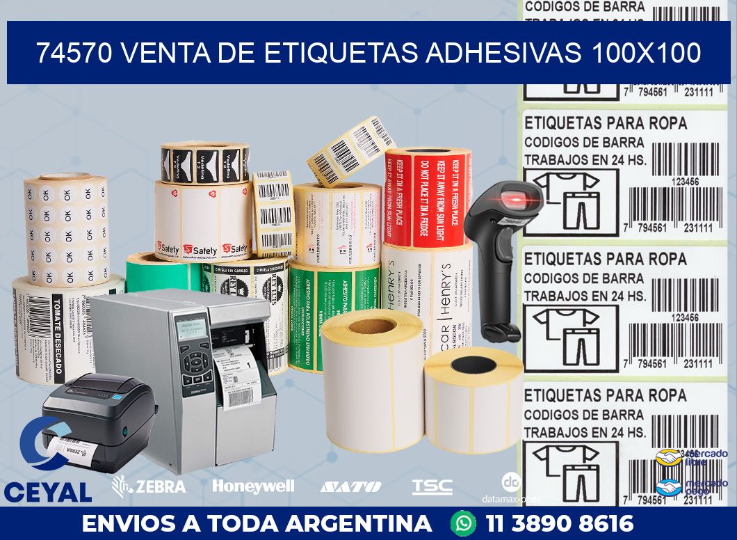 74570 VENTA DE ETIQUETAS ADHESIVAS 100X100