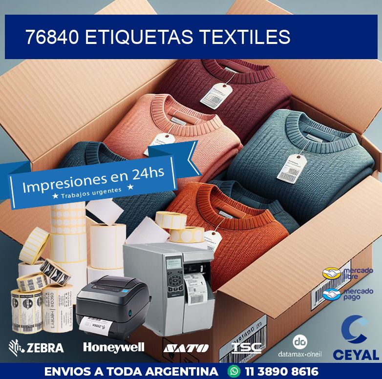 76840 ETIQUETAS TEXTILES