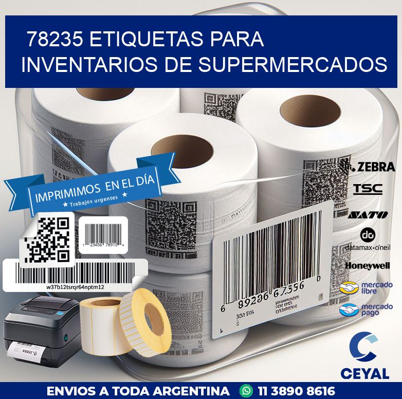 78235 ETIQUETAS PARA INVENTARIOS DE SUPERMERCADOS