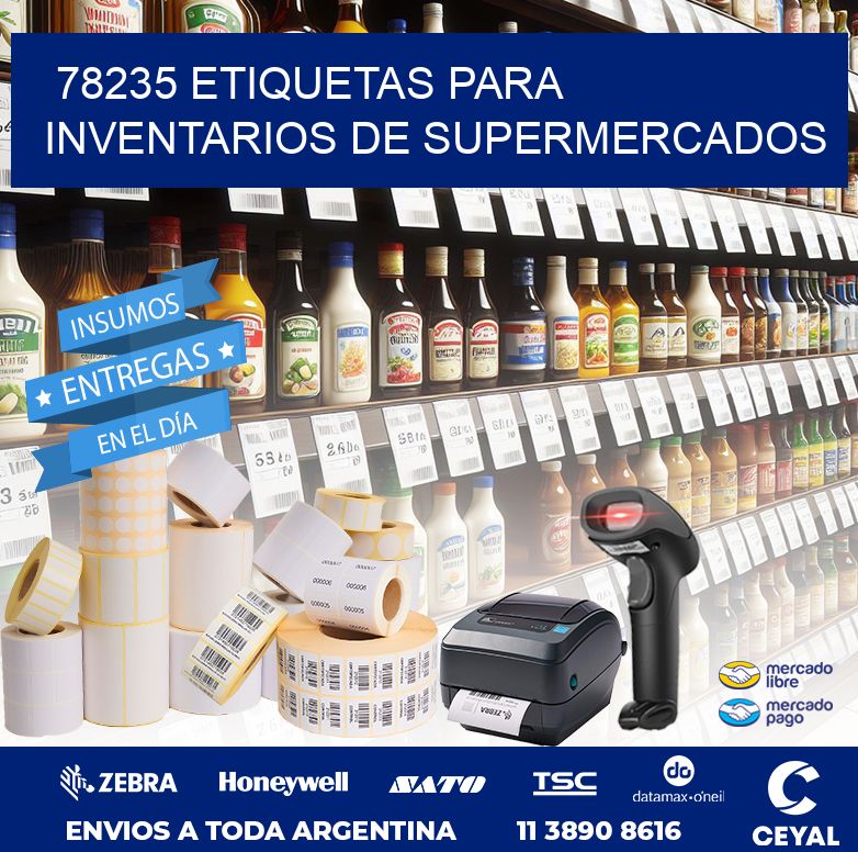 78235 ETIQUETAS PARA INVENTARIOS DE SUPERMERCADOS