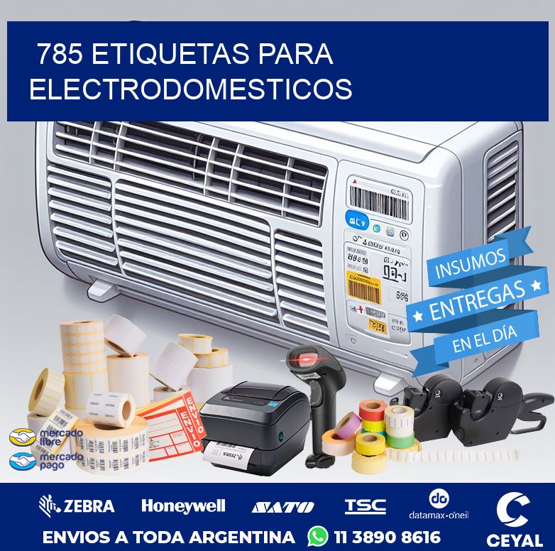 785 ETIQUETAS PARA ELECTRODOMESTICOS