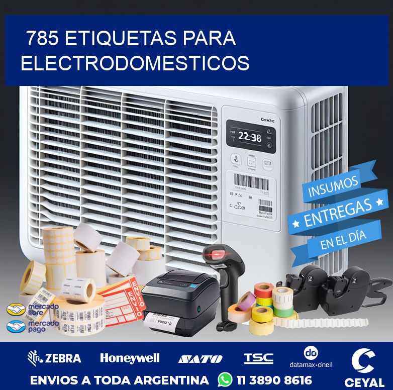 785 ETIQUETAS PARA ELECTRODOMESTICOS