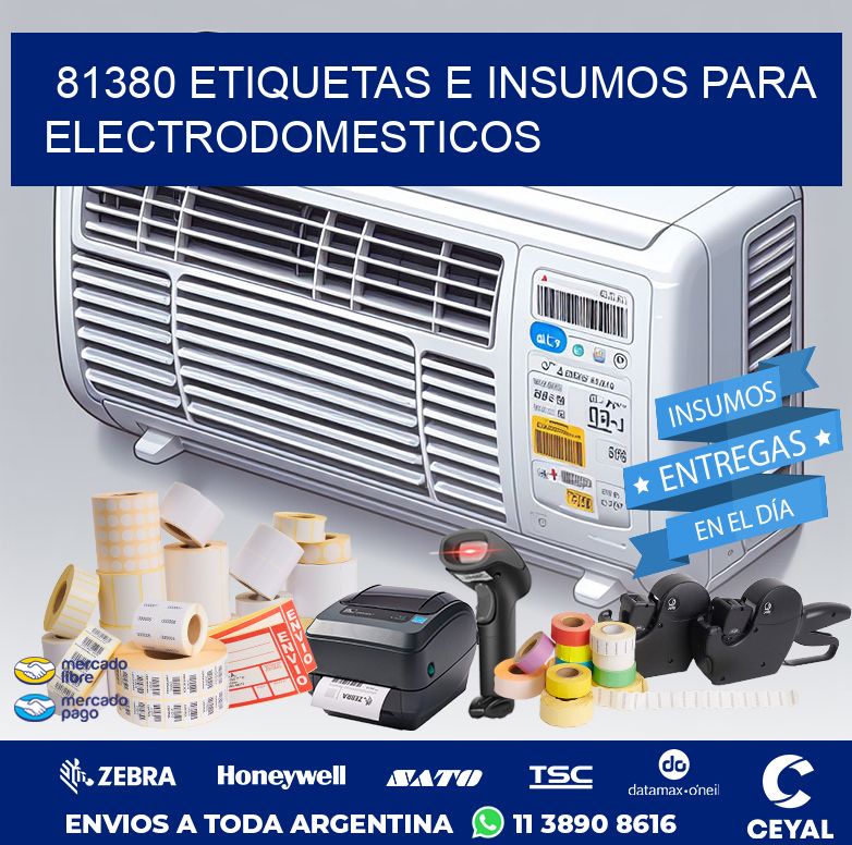 81380 ETIQUETAS E INSUMOS PARA ELECTRODOMESTICOS
