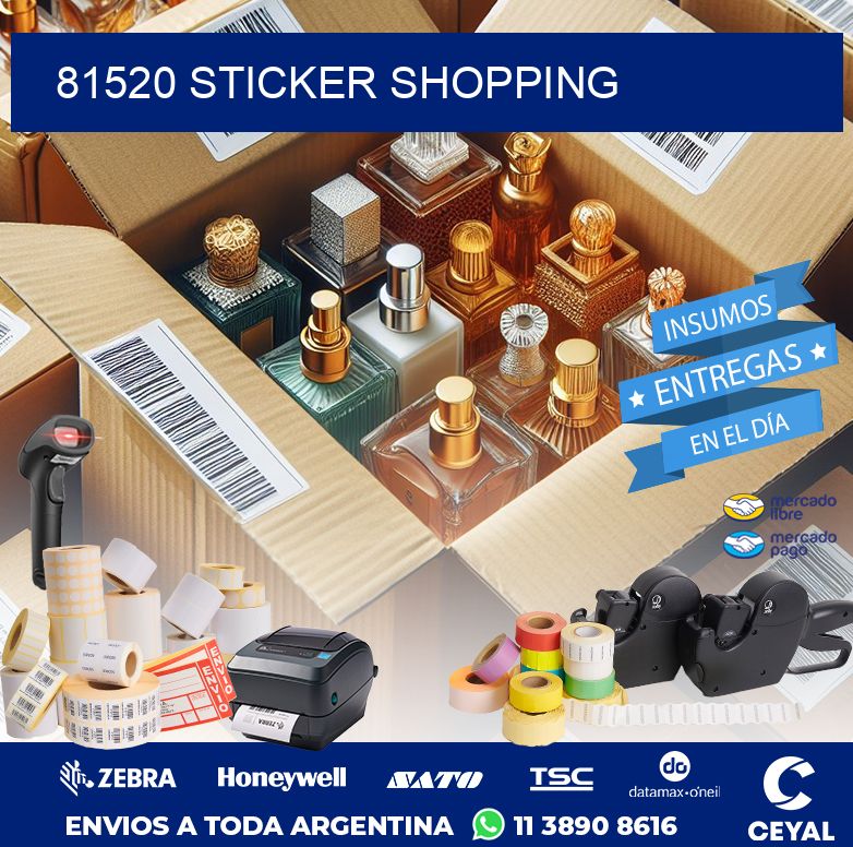 81520 STICKER SHOPPING
