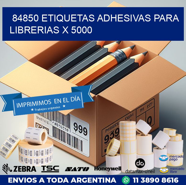 84850 ETIQUETAS ADHESIVAS PARA LIBRERIAS X 5000