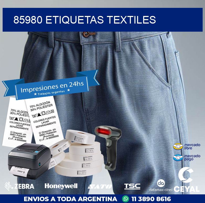 85980 ETIQUETAS TEXTILES