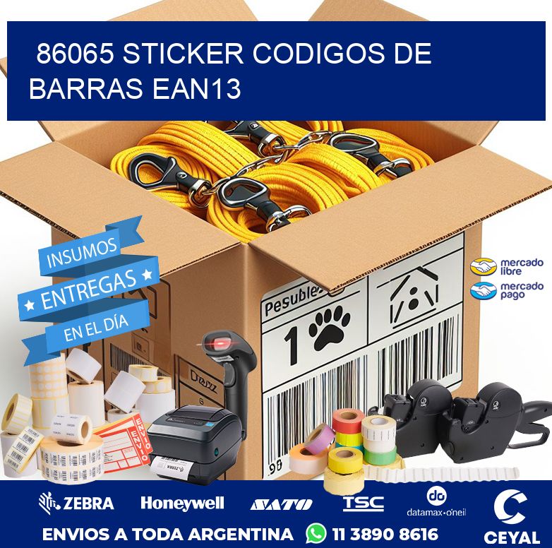 86065 STICKER CODIGOS DE BARRAS EAN13