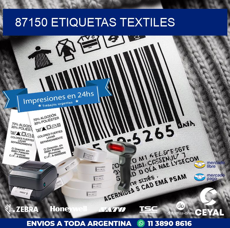 87150 ETIQUETAS TEXTILES