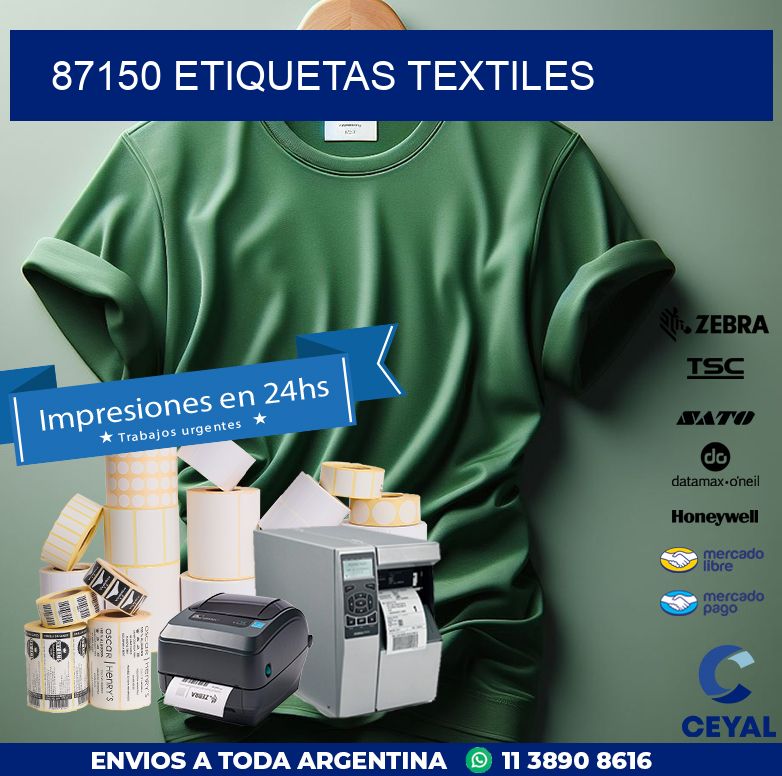 87150 ETIQUETAS TEXTILES