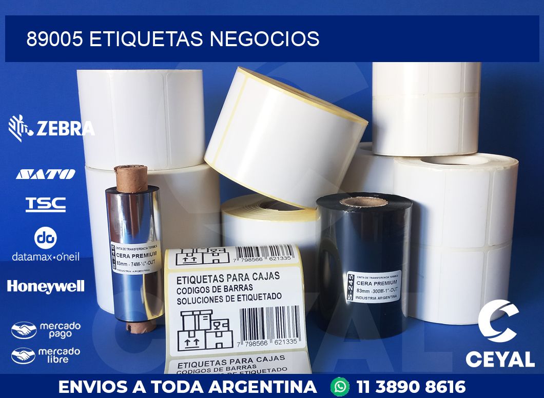 89005 ETIQUETAS NEGOCIOS