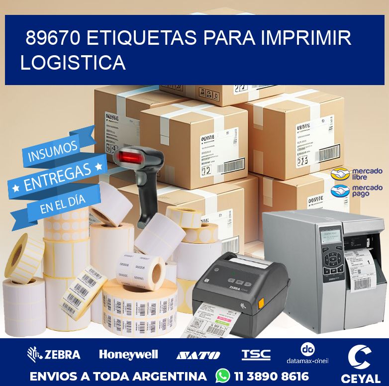 89670 ETIQUETAS PARA IMPRIMIR LOGISTICA