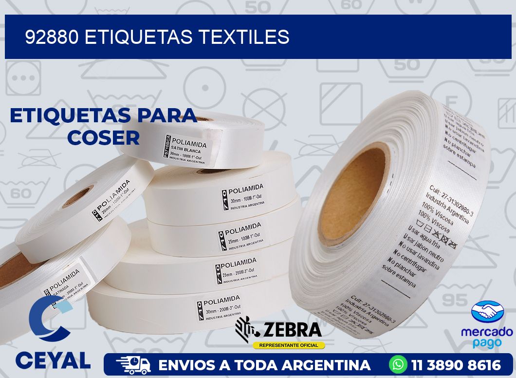 92880 ETIQUETAS TEXTILES