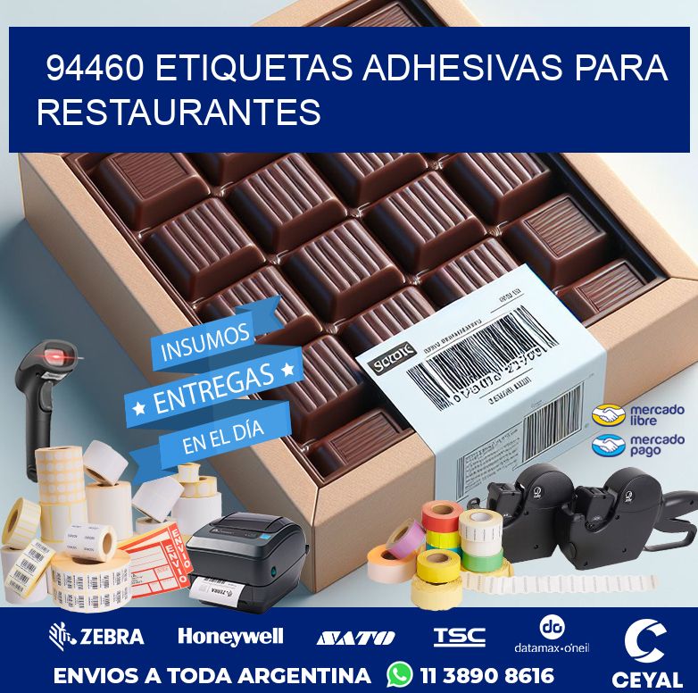 94460 ETIQUETAS ADHESIVAS PARA RESTAURANTES
