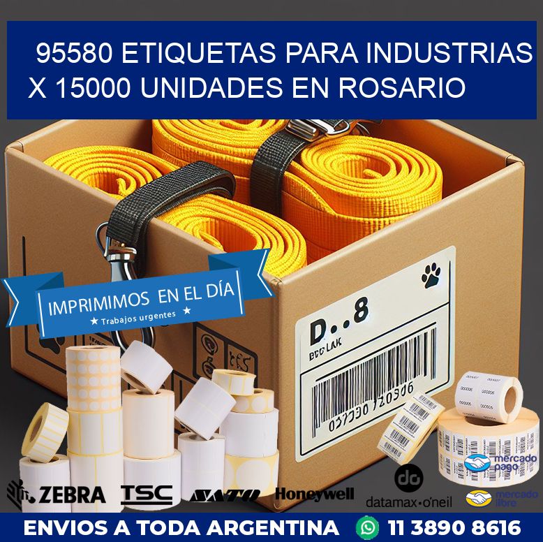 95580 ETIQUETAS PARA INDUSTRIAS x 15000 UNIDADES EN ROSARIO
