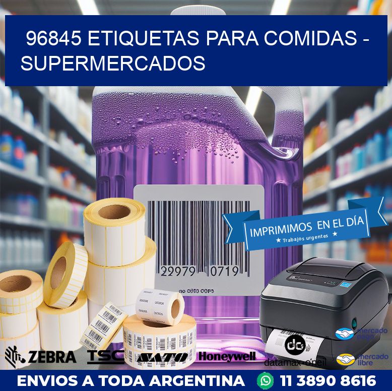 96845 ETIQUETAS PARA COMIDAS - SUPERMERCADOS