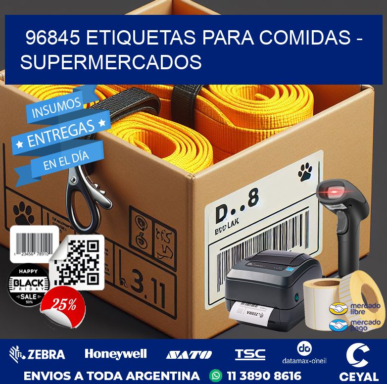 96845 ETIQUETAS PARA COMIDAS - SUPERMERCADOS