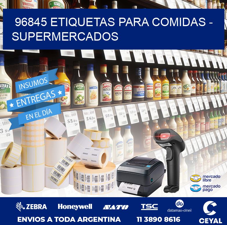 96845 ETIQUETAS PARA COMIDAS – SUPERMERCADOS