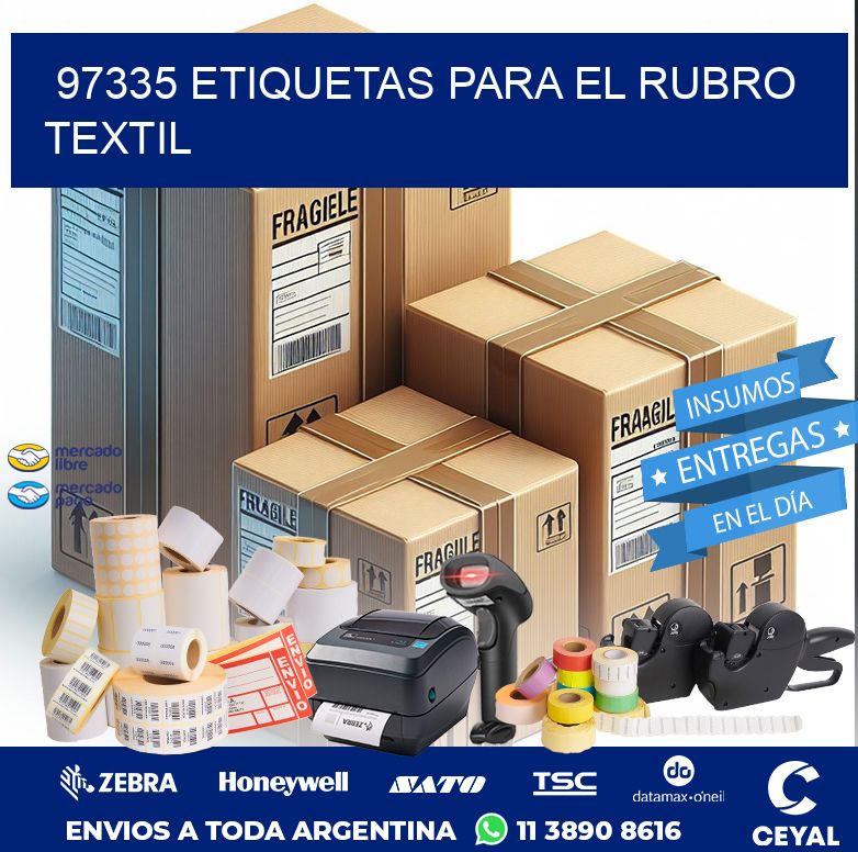 97335 ETIQUETAS PARA EL RUBRO TEXTIL