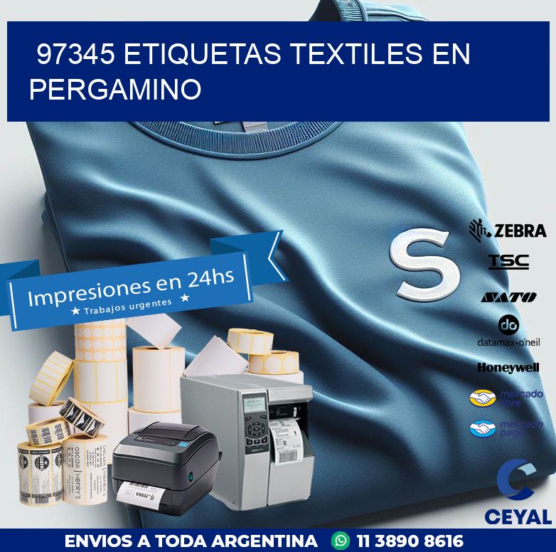 97345 ETIQUETAS TEXTILES EN PERGAMINO