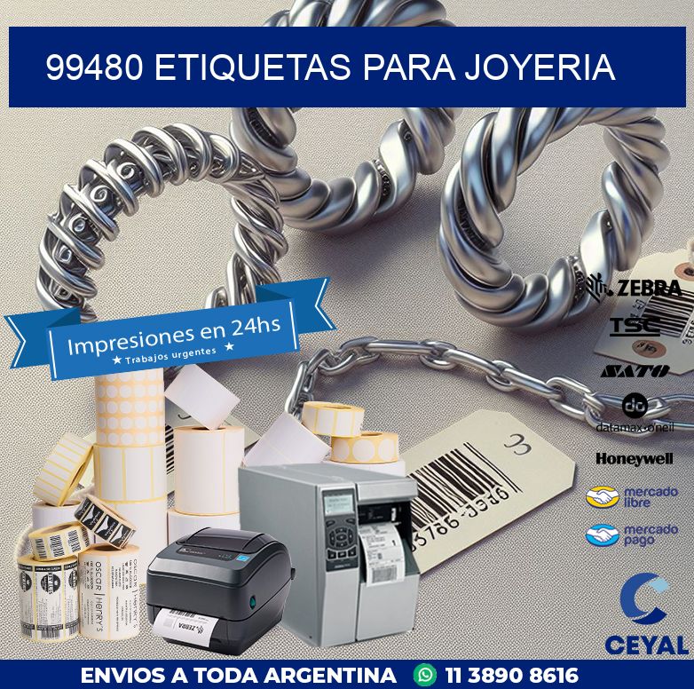 99480 ETIQUETAS PARA JOYERIA