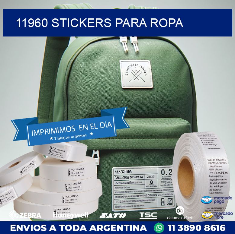 11960 STICKERS PARA ROPA