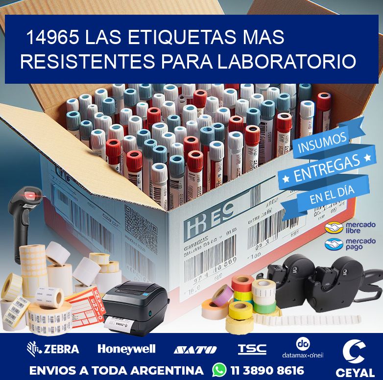 14965 LAS ETIQUETAS MAS RESISTENTES PARA LABORATORIO
