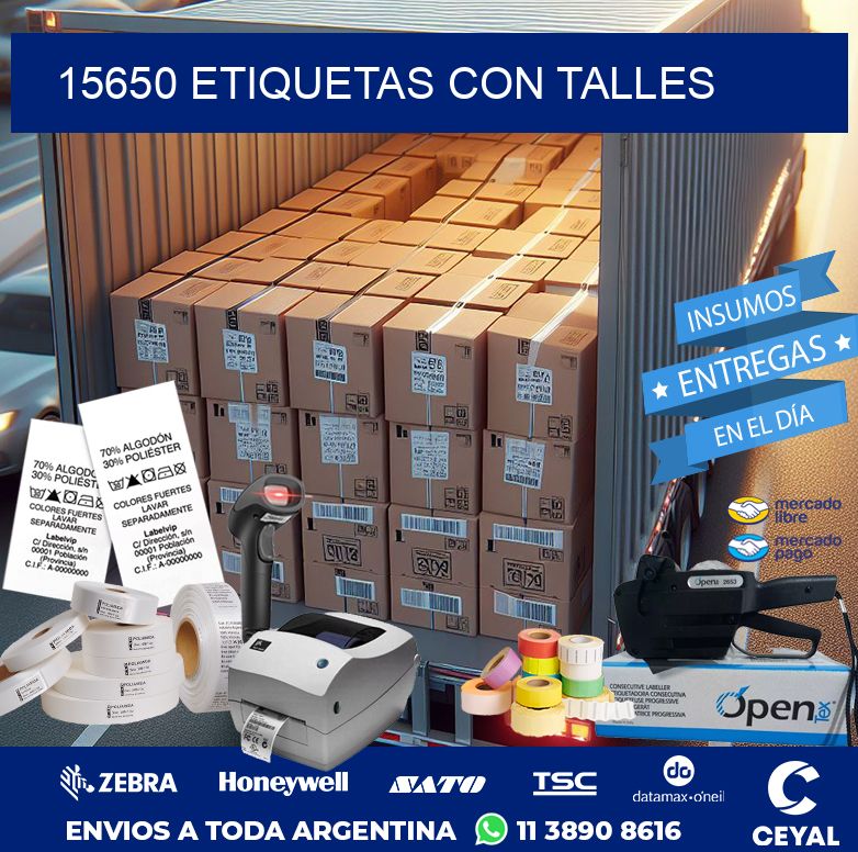 15650 ETIQUETAS CON TALLES