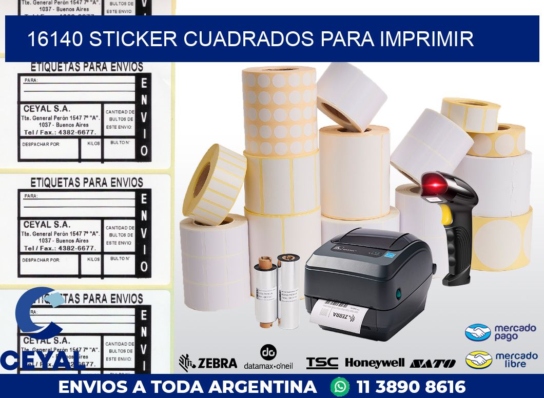 16140 STICKER CUADRADOS PARA IMPRIMIR