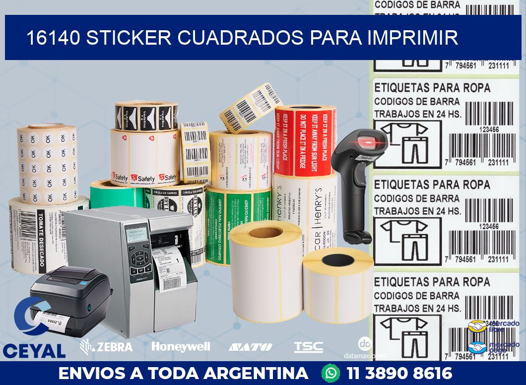 16140 STICKER CUADRADOS PARA IMPRIMIR