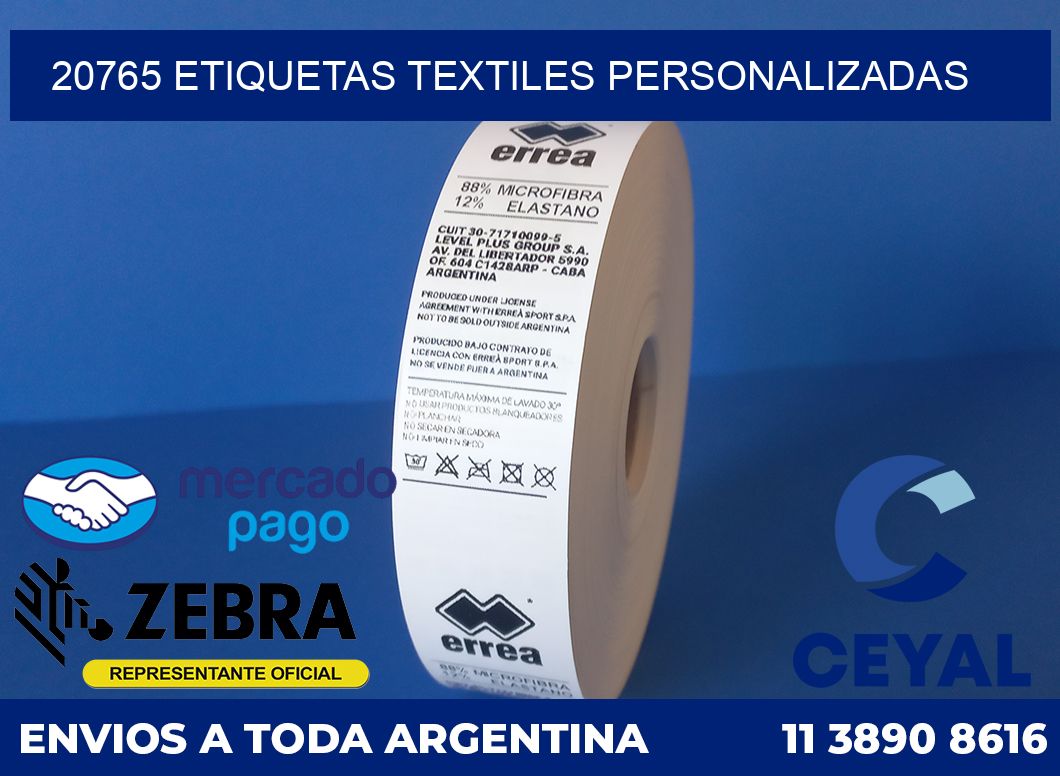 20765 ETIQUETAS TEXTILES PERSONALIZADAS