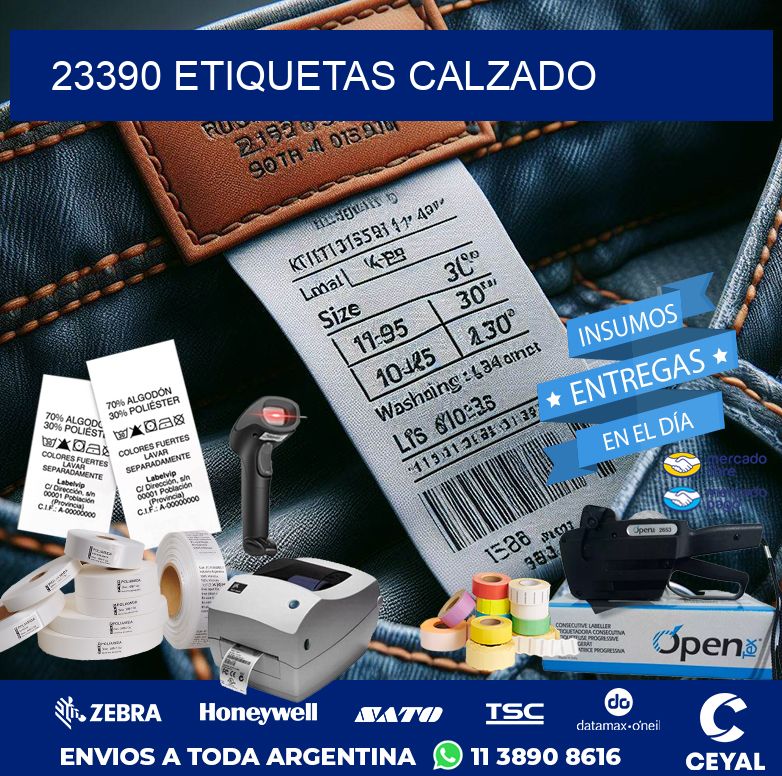 23390 ETIQUETAS CALZADO