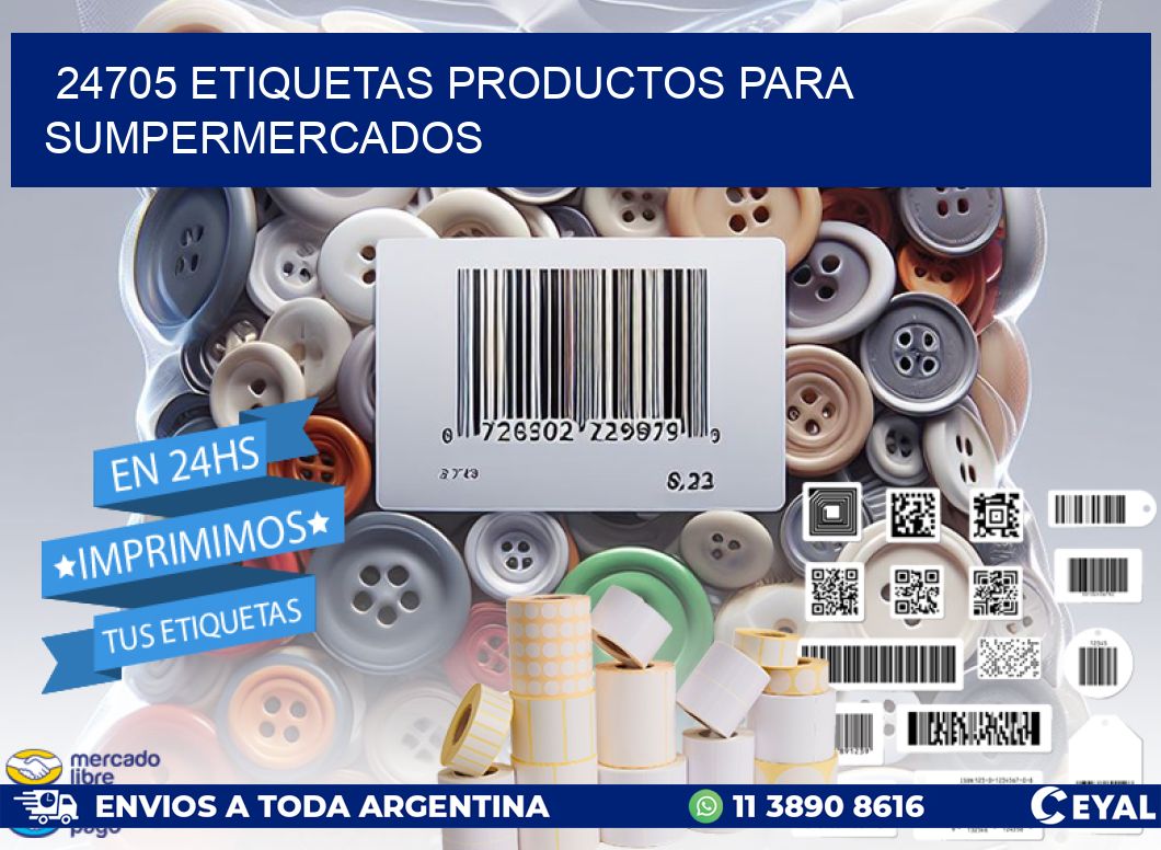 24705 etiquetas productos para sumpermercados