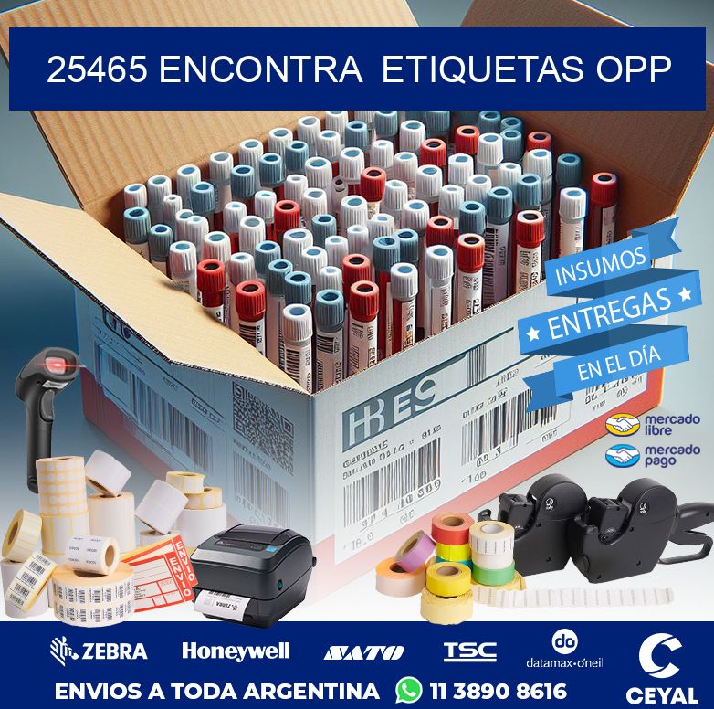 25465 ENCONTRA  ETIQUETAS OPP