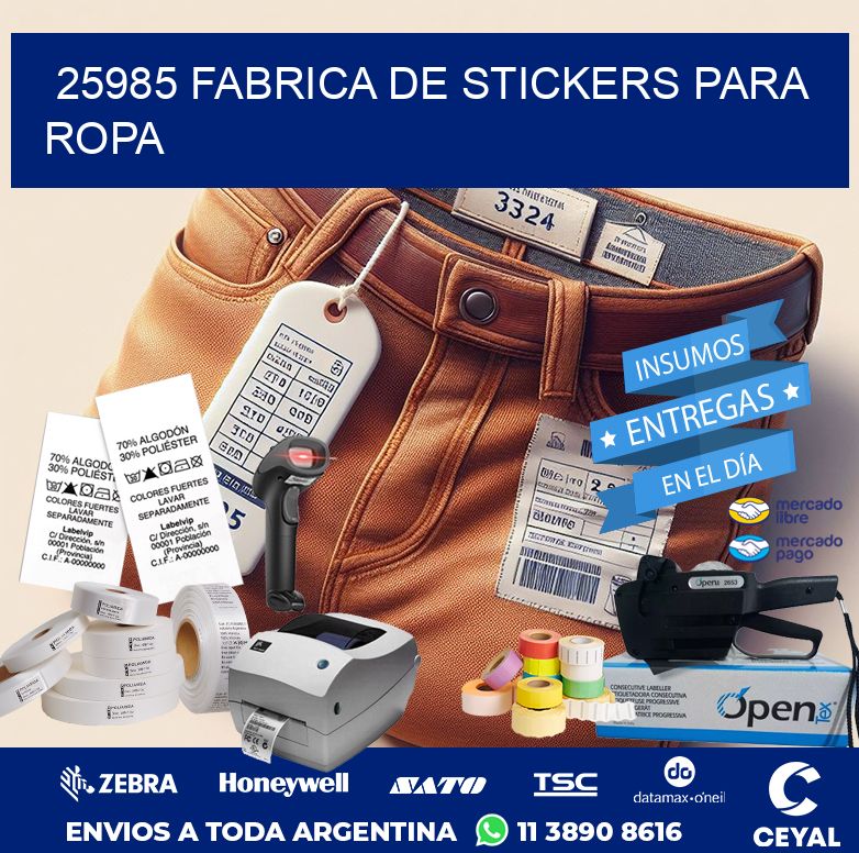 25985 FABRICA DE STICKERS PARA ROPA