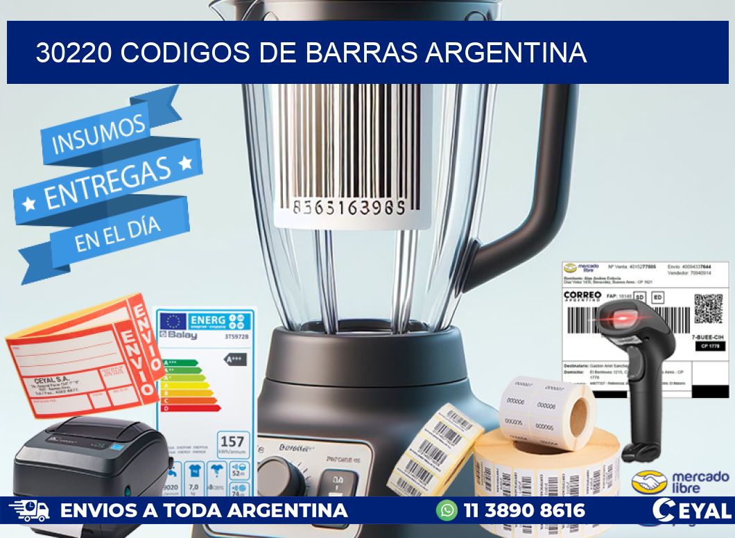 30220 CODIGOS DE BARRAS ARGENTINA