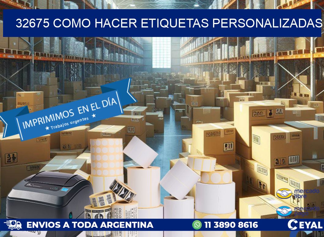 32675 como hacer etiquetas personalizadas