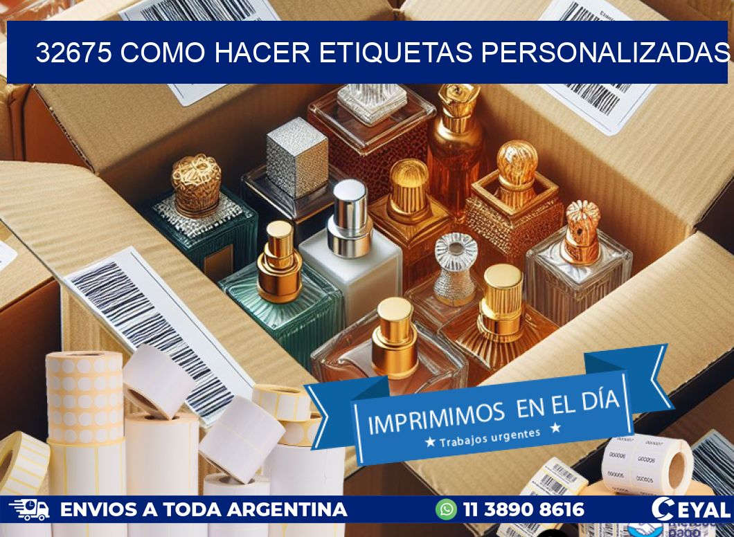 32675 como hacer etiquetas personalizadas