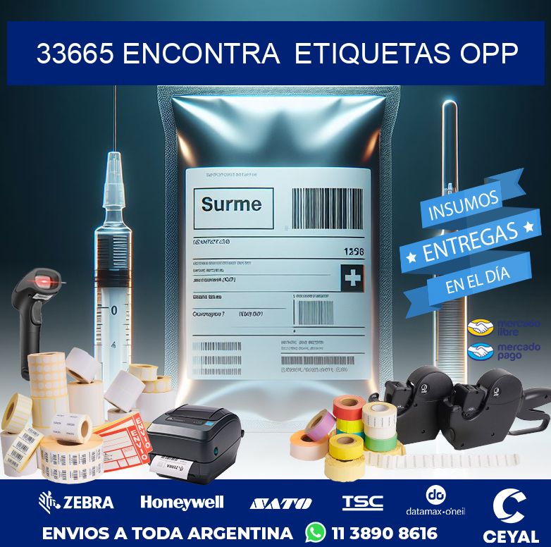 33665 ENCONTRA  ETIQUETAS OPP