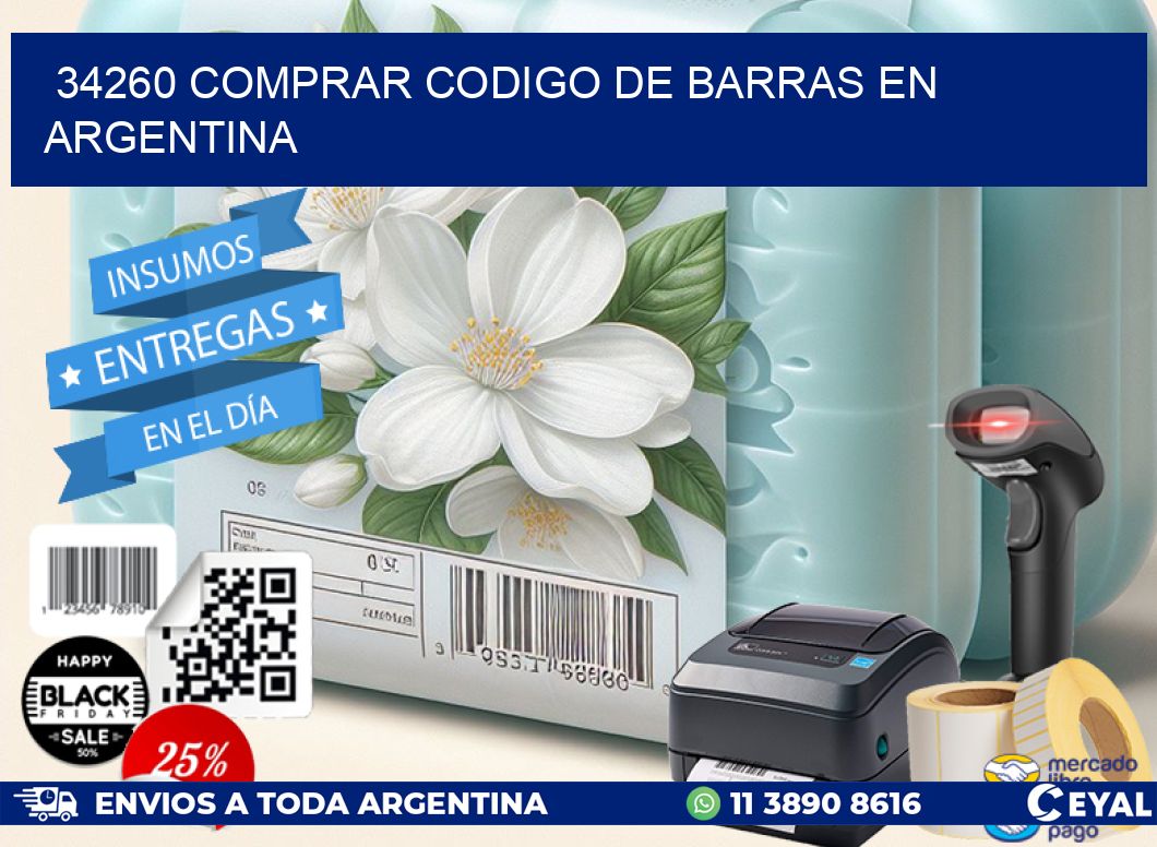 34260 Comprar Codigo de Barras en Argentina