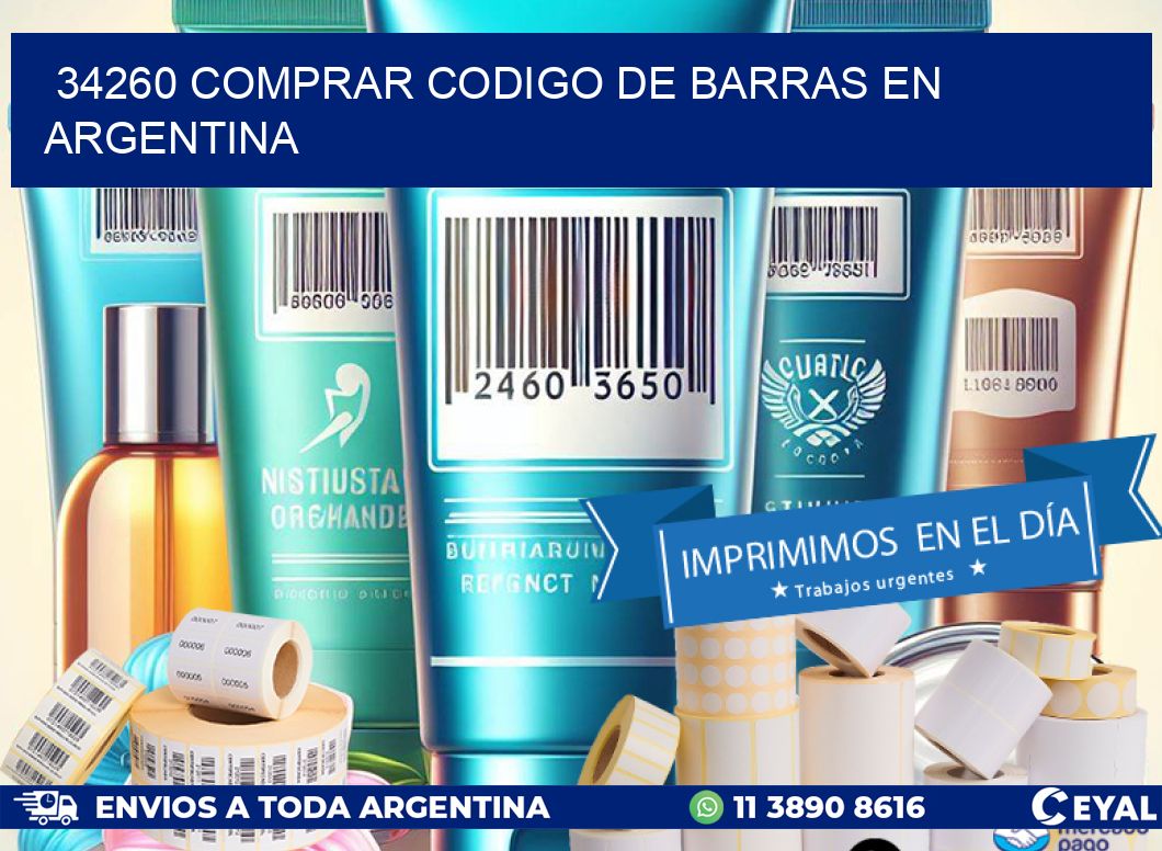 34260 Comprar Codigo de Barras en Argentina